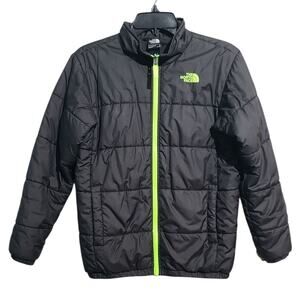 The North Face Boys Black Interior Puffer Jacket Size Large 14/16